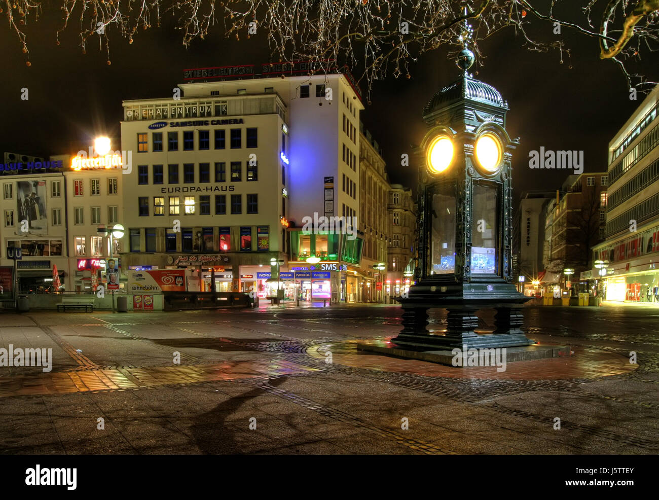clock hanover history meeting place historical at night clock dirt
