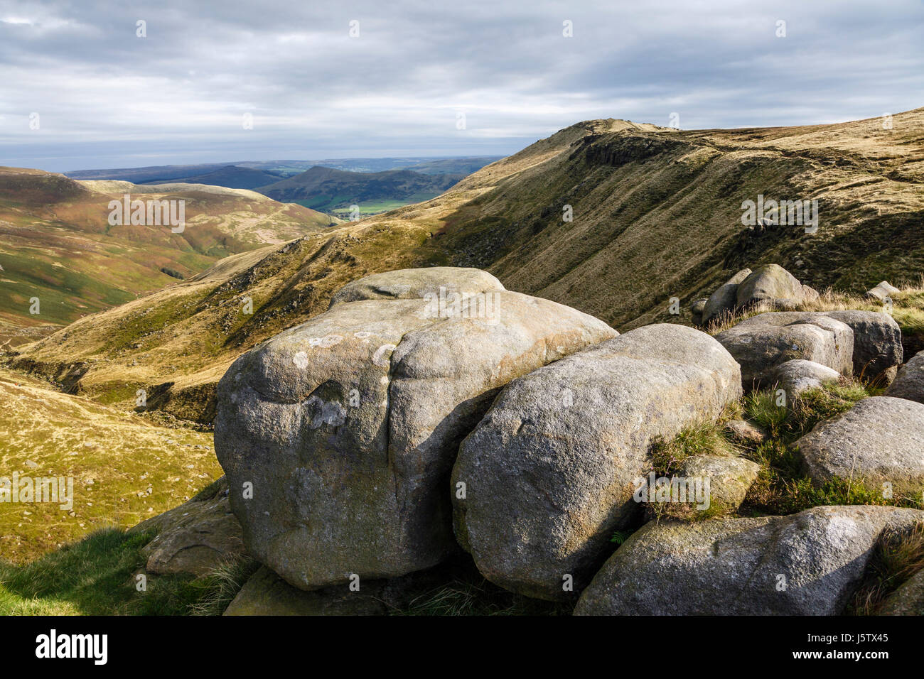 Grindsbrook Clough, Kinder Scout, Peak District National Park, Derbyshire Stock Photo