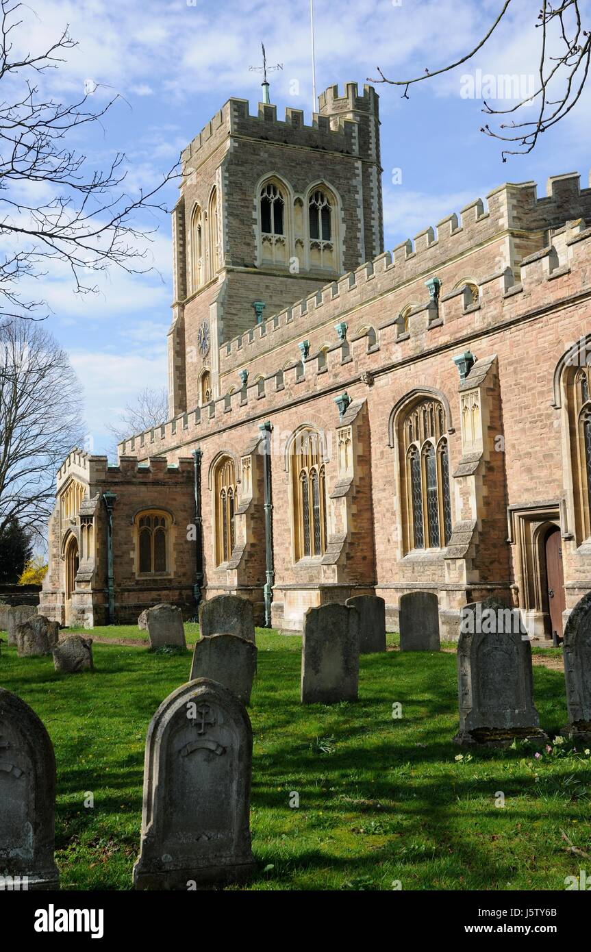 Church of St Mary, Cardington, Bedfordshire, dating mainly to the rebuilding between 1898 and 1901 with only a part of the fifteenth century chancel s Stock Photo