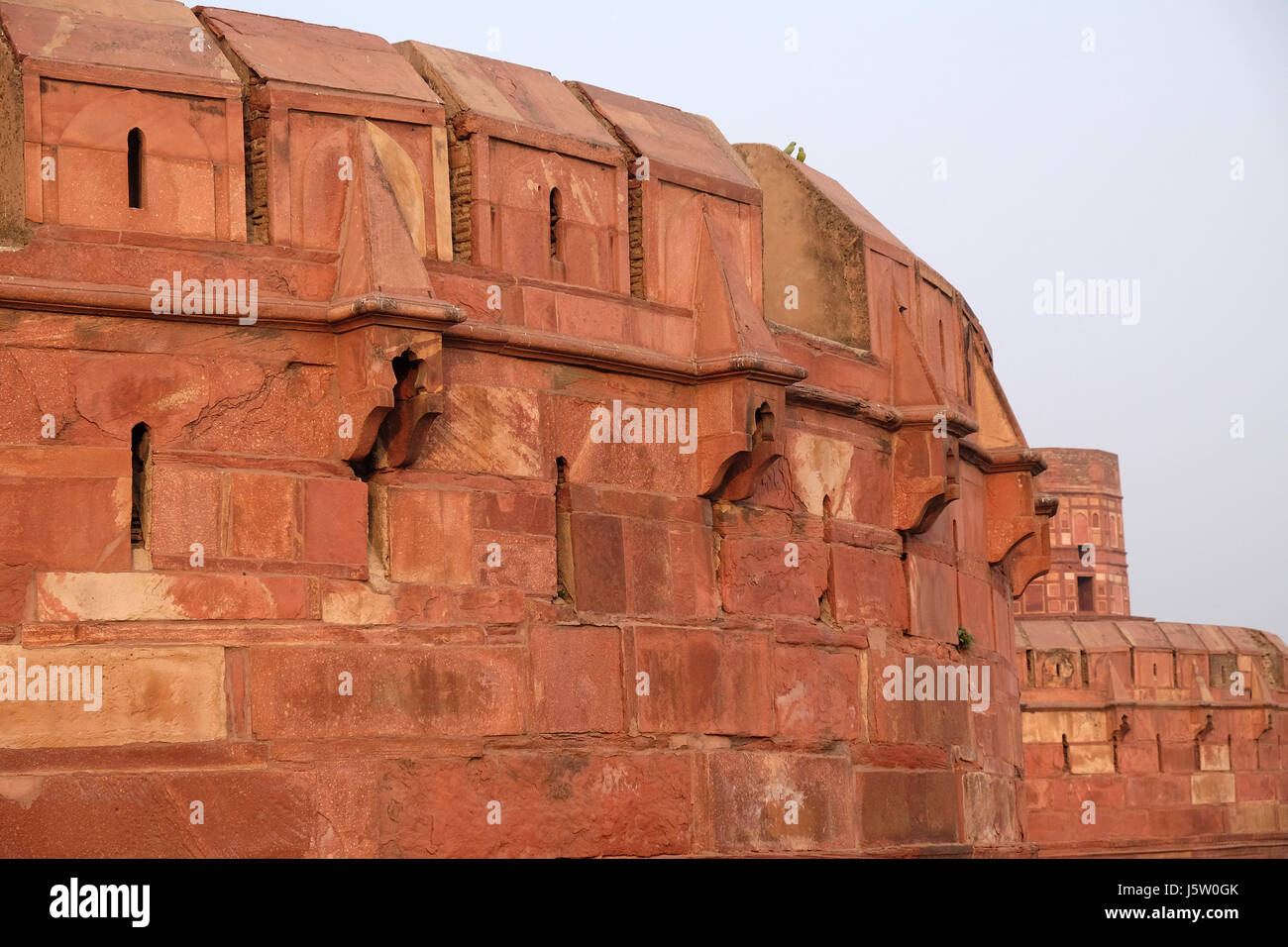 Red Fort in Agra. Uttar Pradesh, UNESCO World heritage site, India on February, 14, 2016. Stock Photo