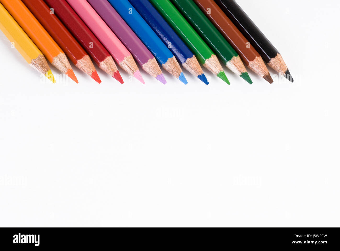 coloured pencil crayon detail colour coloured colourful gorgeous multifarious Stock Photo