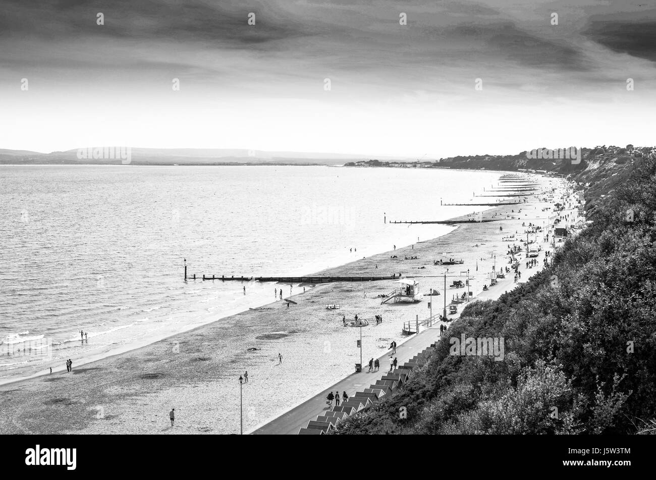 Poole promenade Black and White Stock Photos & Images - Alamy