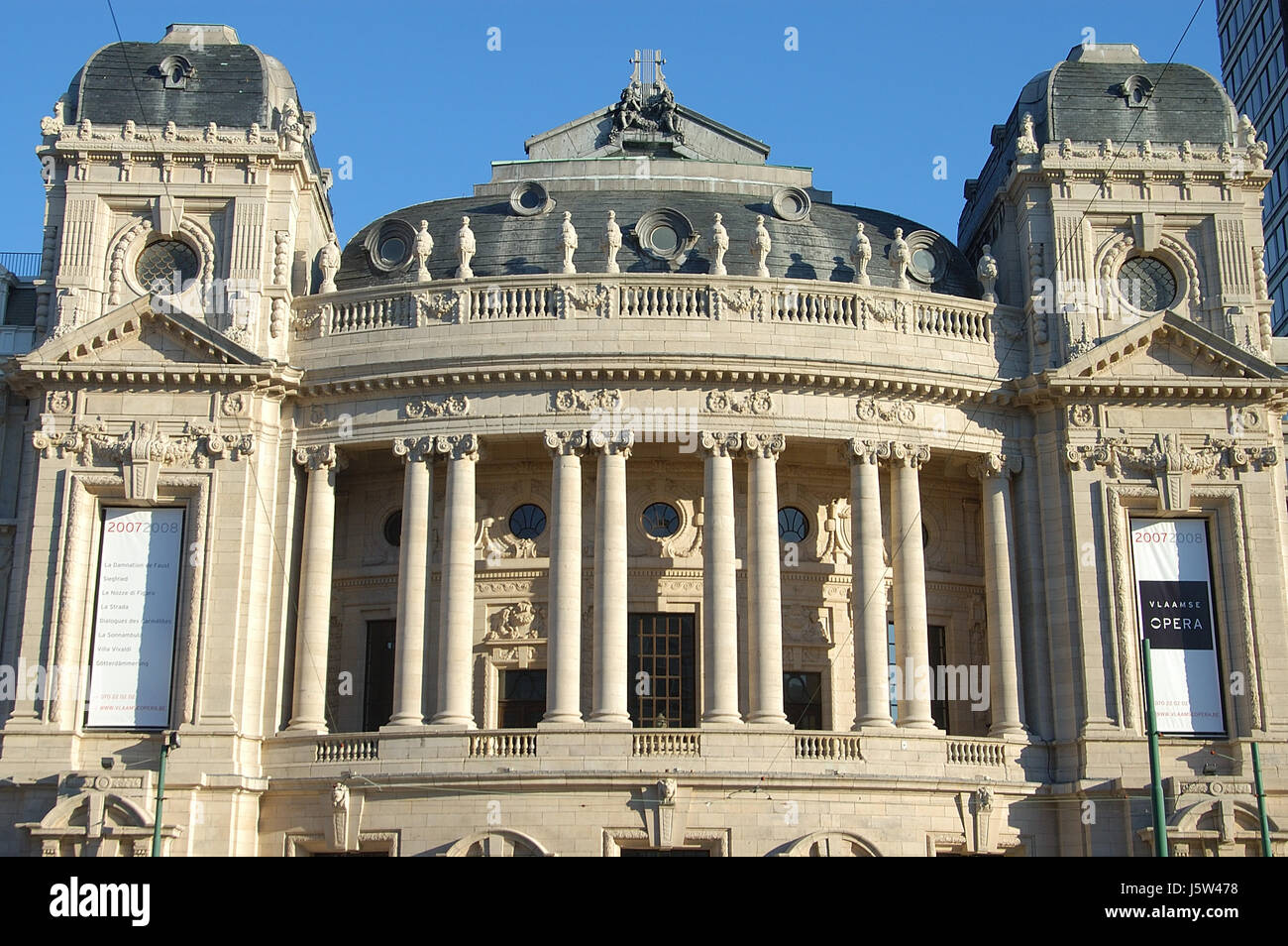 opera belgium state opera house antwerp culture columns sights opera Stock Photo Alamy