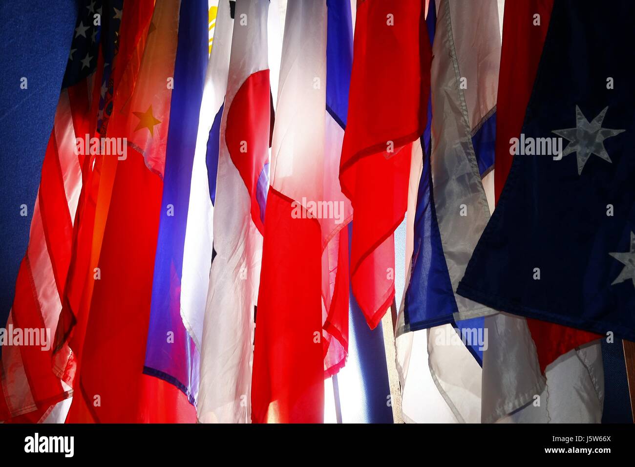 Photo of assorted flags of different countries Stock Photo