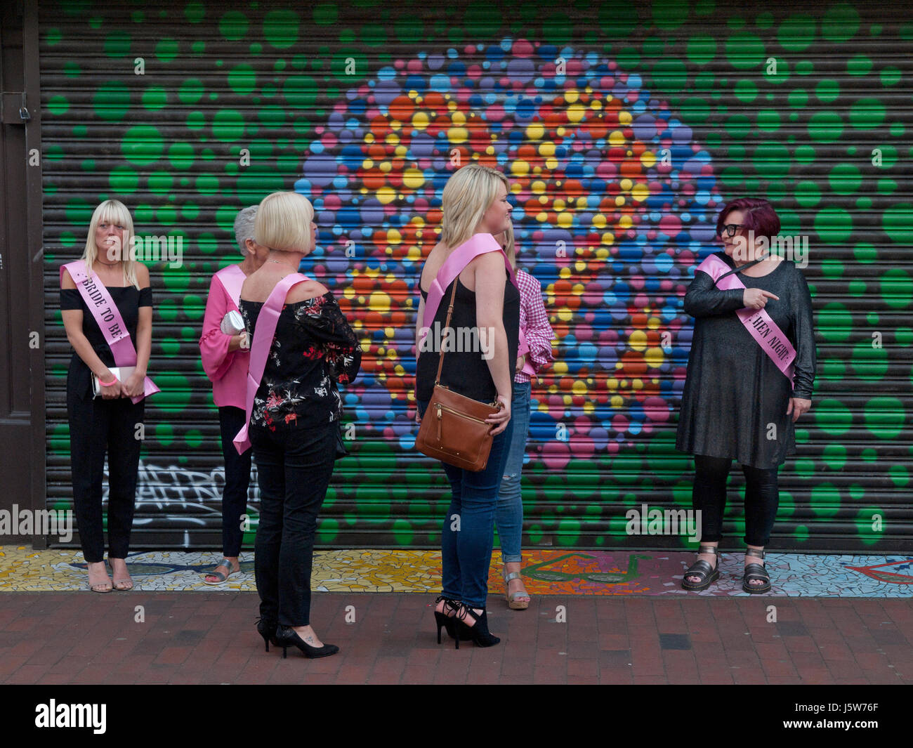 A hen party in central Brighton Stock Photo Alamy