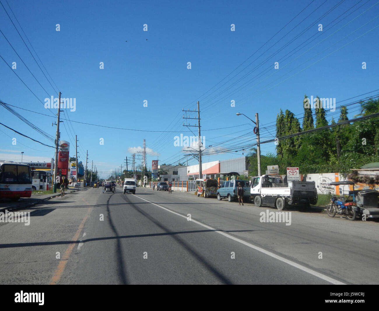0176 MacArthur Highway Interchanges Guiguinto Balagtas Bulacan  02 Stock Photo