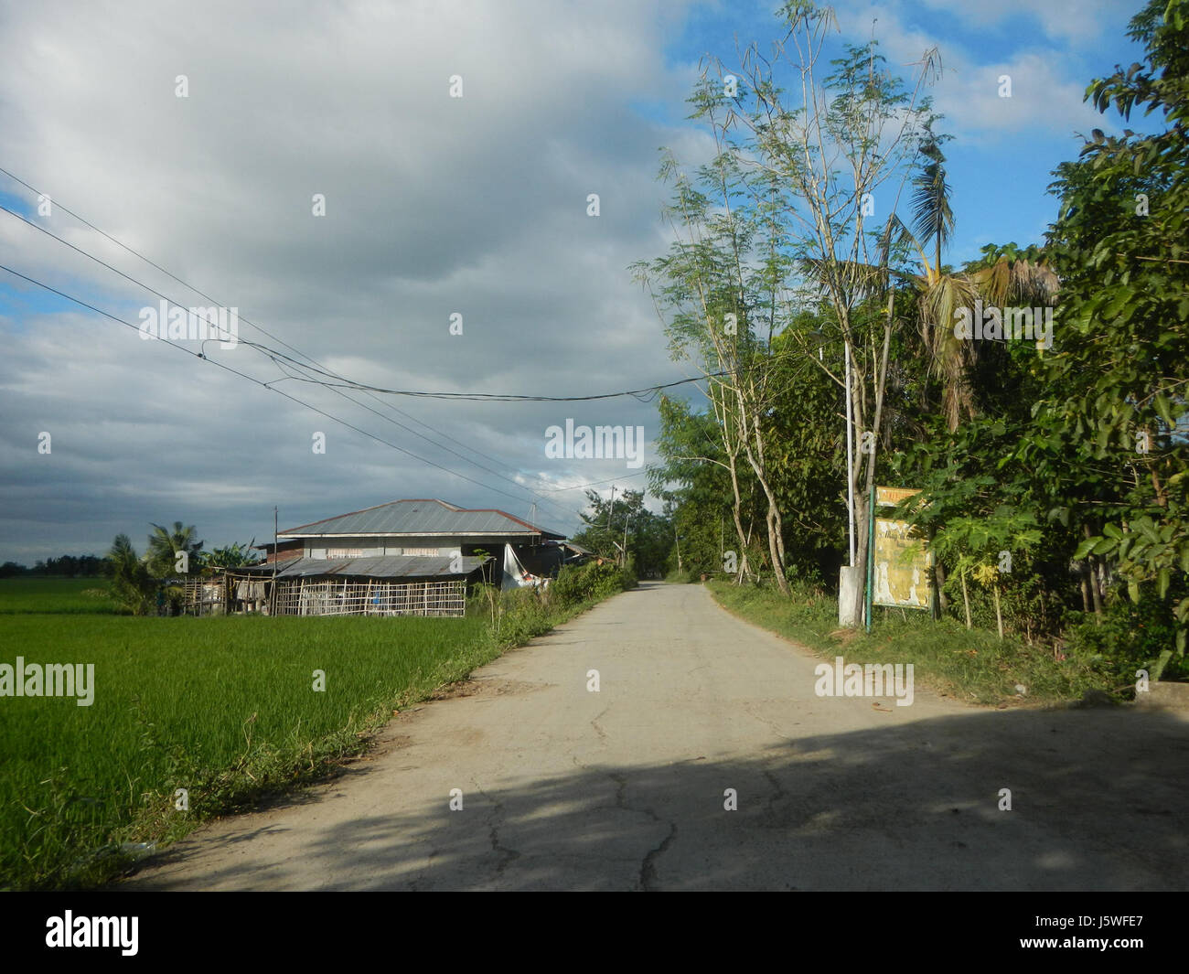 The image shows a rural scene in Bagong Silang, San Miguel, Bulacan ...