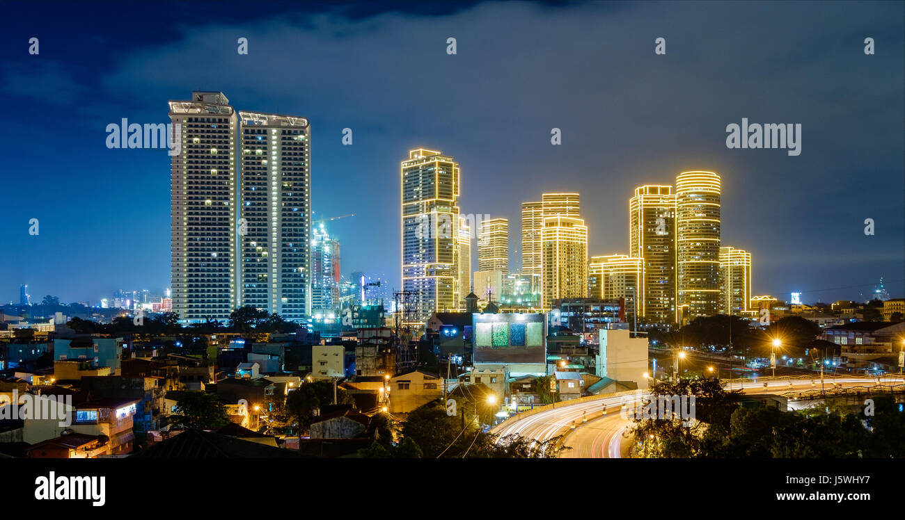 Cityscape of Manila Stock Photo