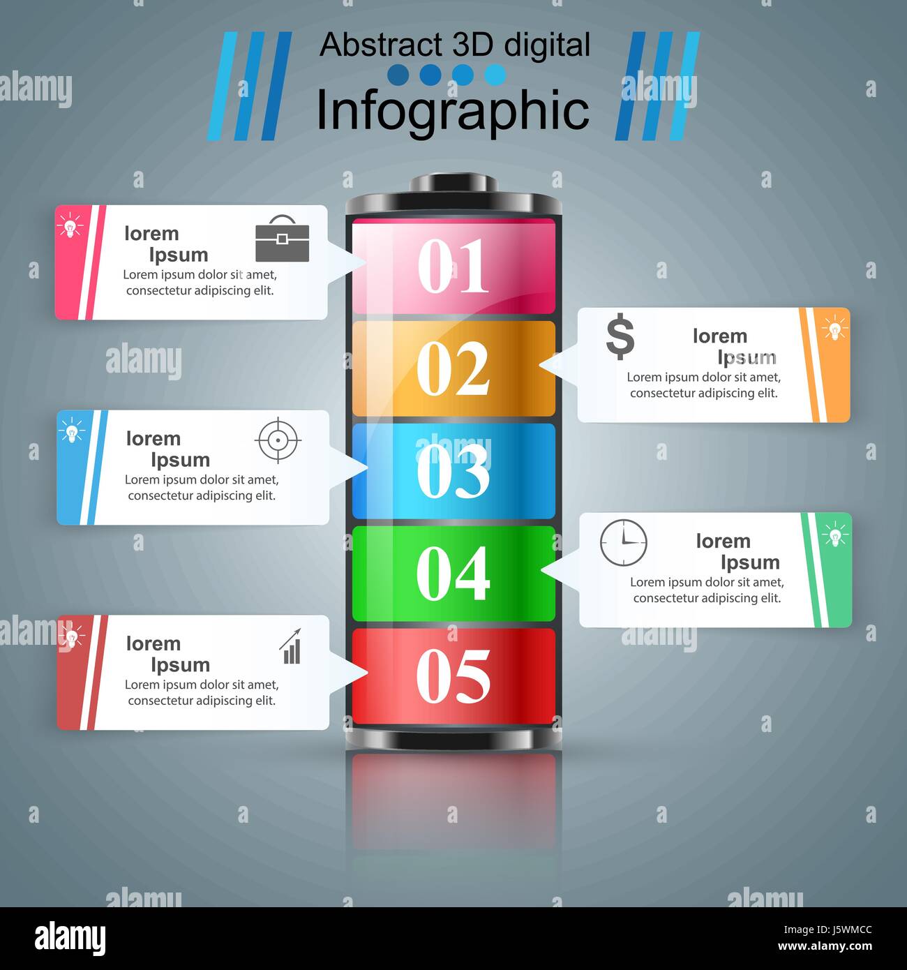 Business Infographics. Battery icon Stock Vector Image & Art - Alamy