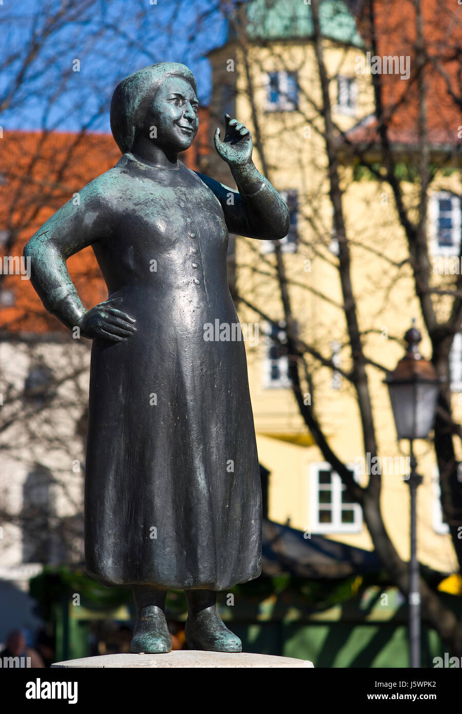 statue munich personage personality humans human beings people folk persons Stock Photo