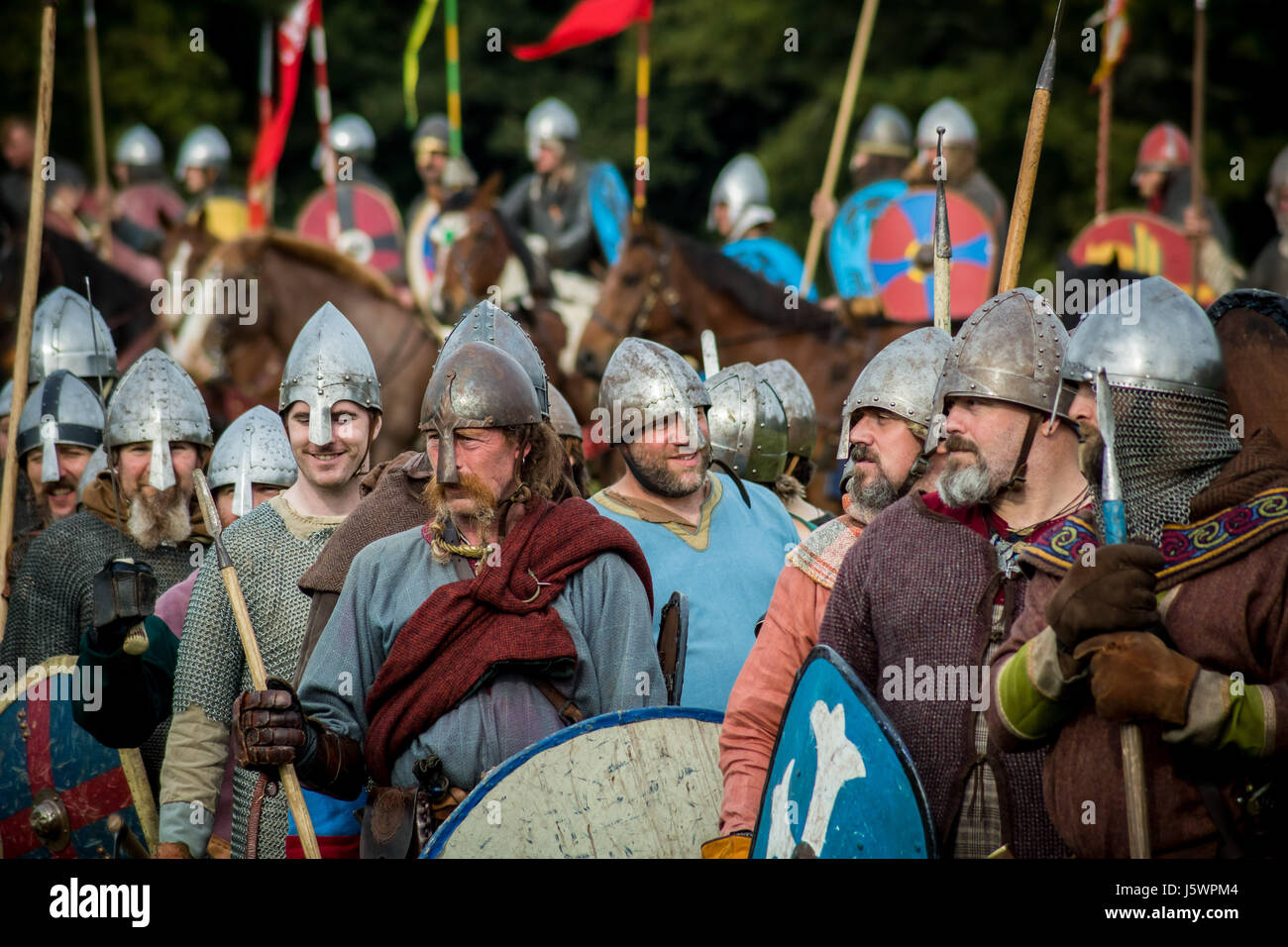 Battle of Hastings historic annual reenactment in East Sussex, UK