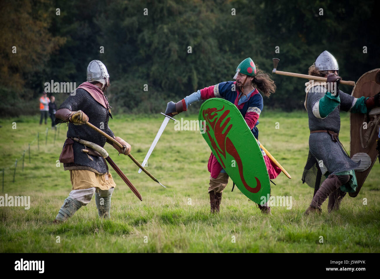 Battle of Hastings historic annual reenactment in East Sussex, UK