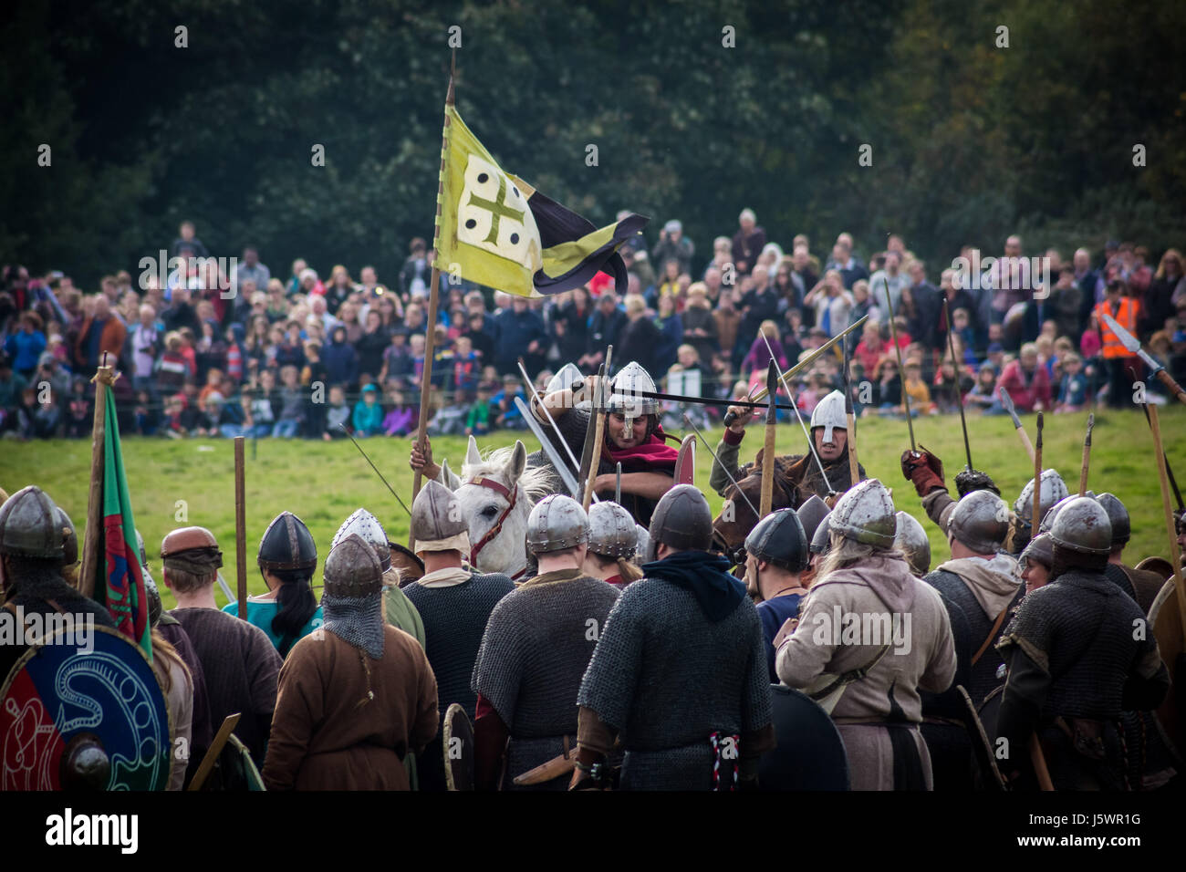 Battle of Hastings historic annual reenactment in East Sussex, UK