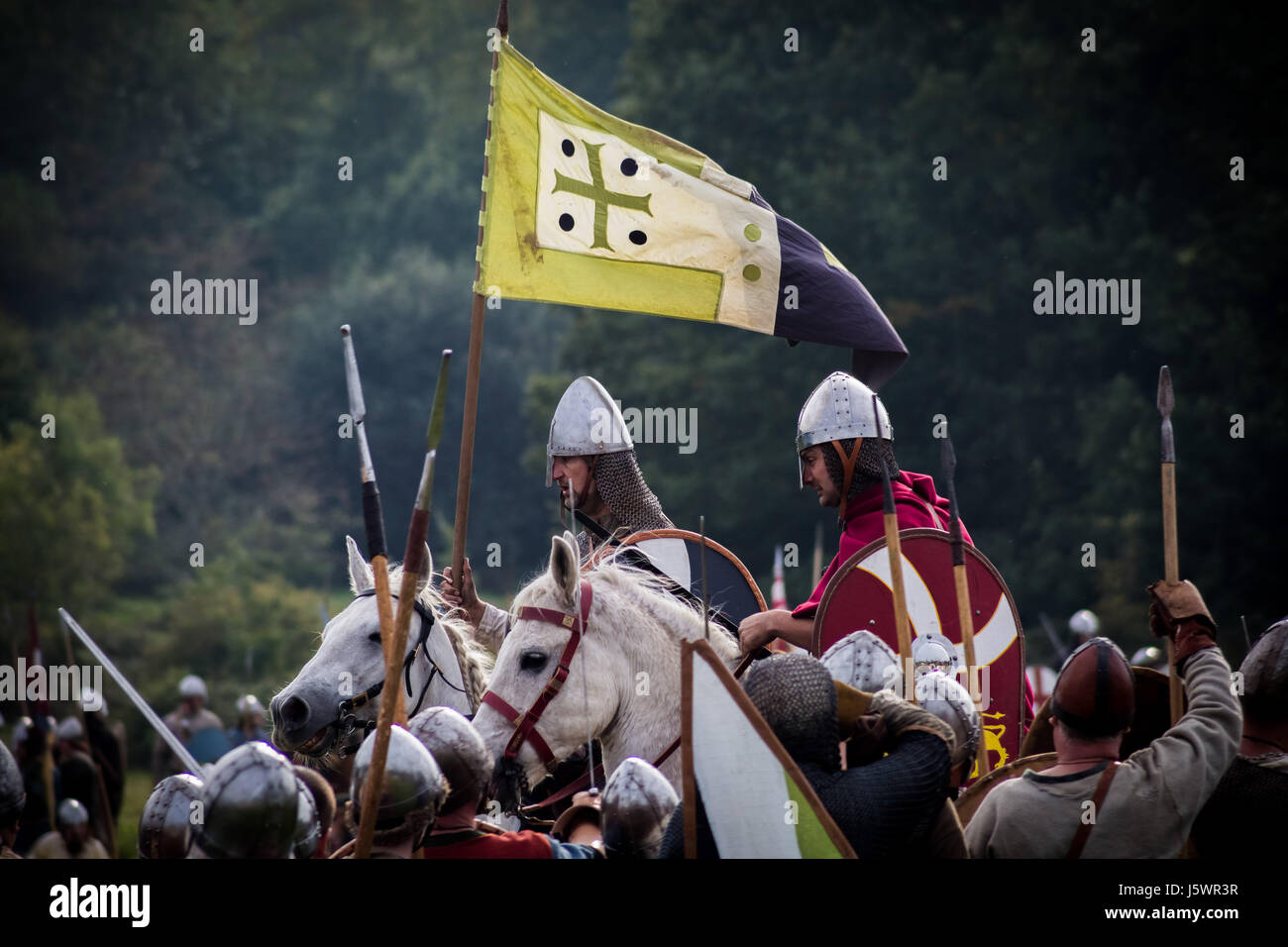 Battle of Hastings historic annual reenactment in East Sussex, UK