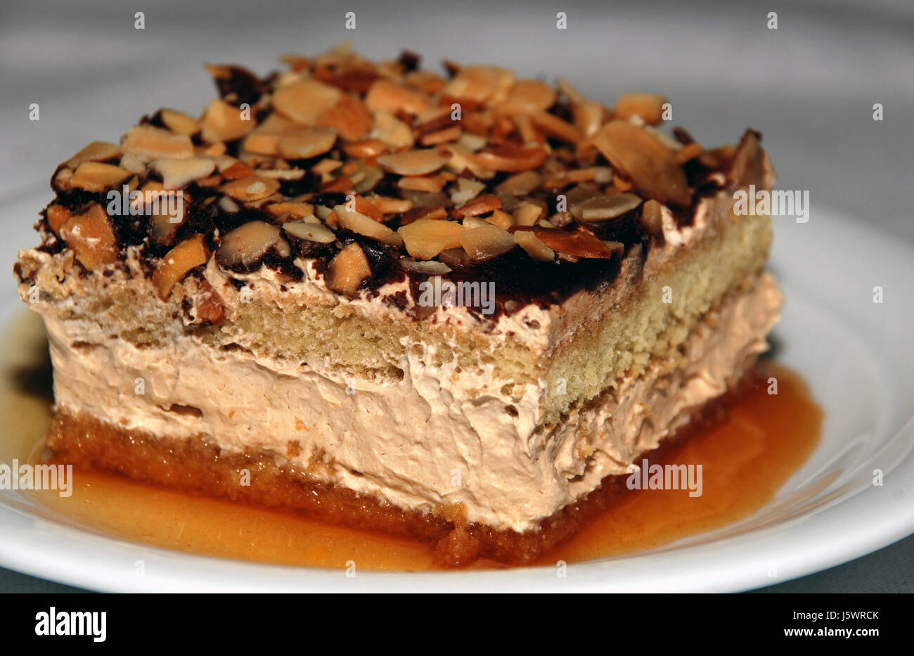 cake pie food dish meal tart kitchens almond cake dessert cakes almonds tonsils Stock Photo