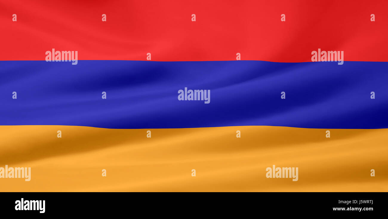 armenian flag Stock Photo