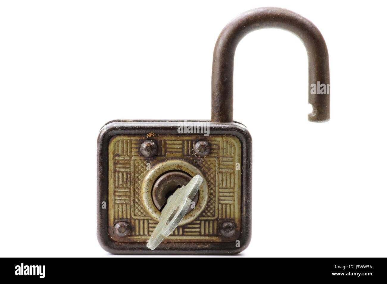 padlock isolated on white background Stock Photo - Alamy