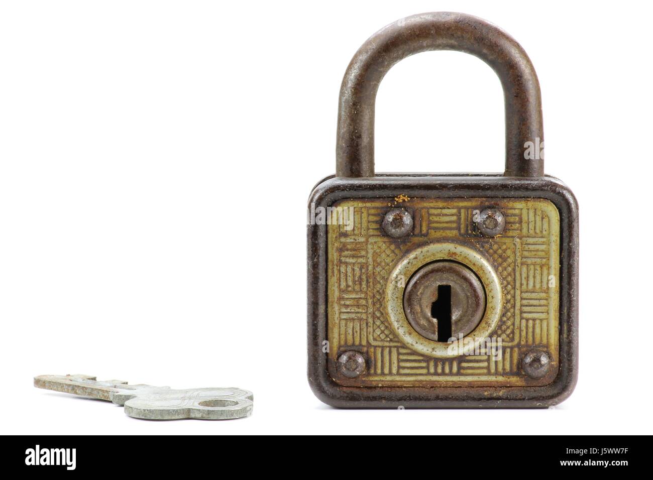 padlock isolated on white background Stock Photo - Alamy