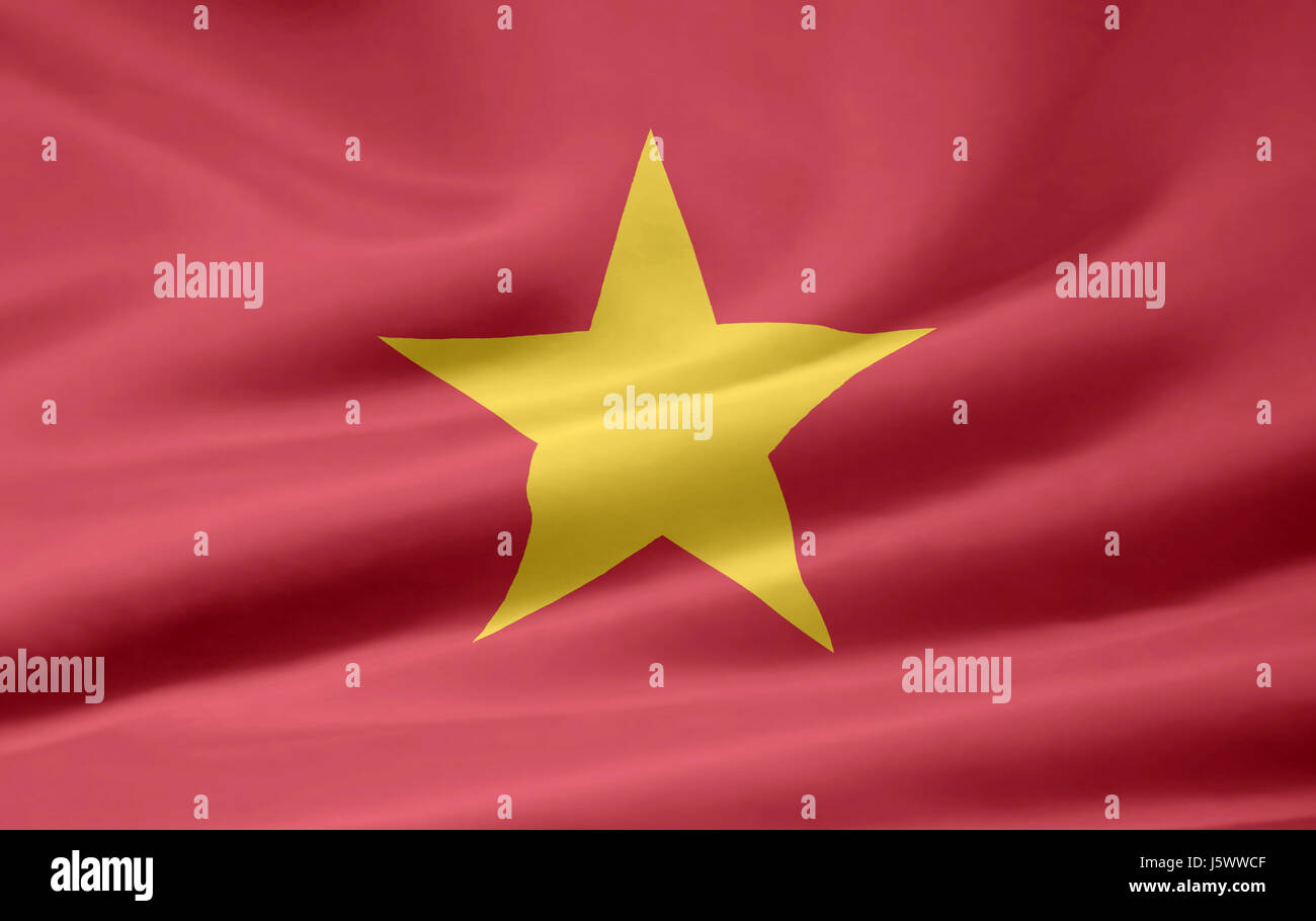 vietnamese flag Stock Photo