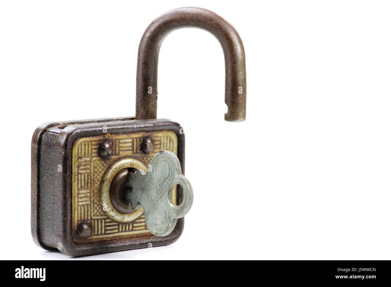 padlock isolated on white background Stock Photo - Alamy