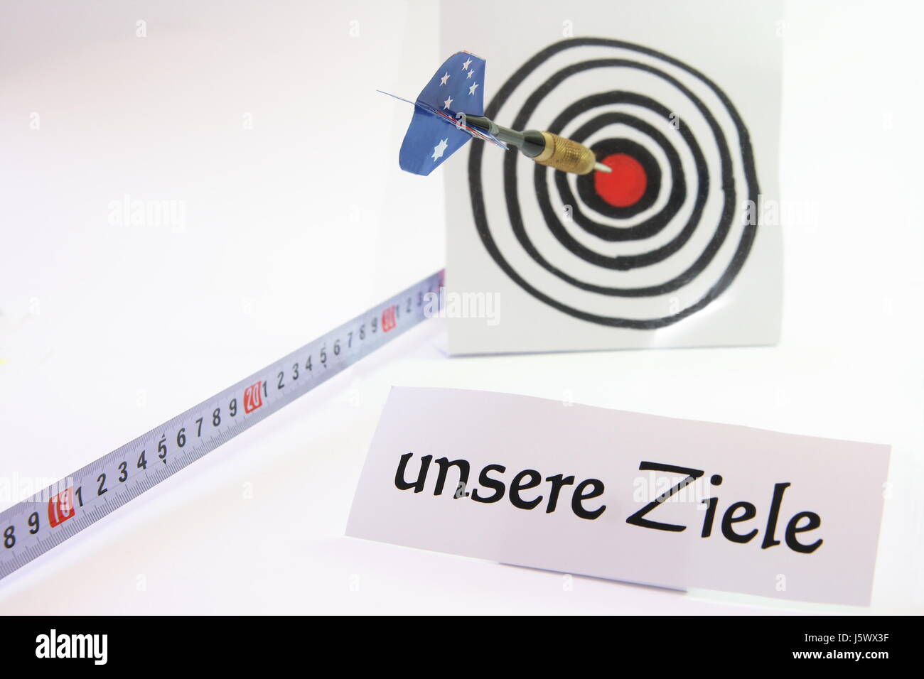 objectives attain target measuring tape aim objective team work aim