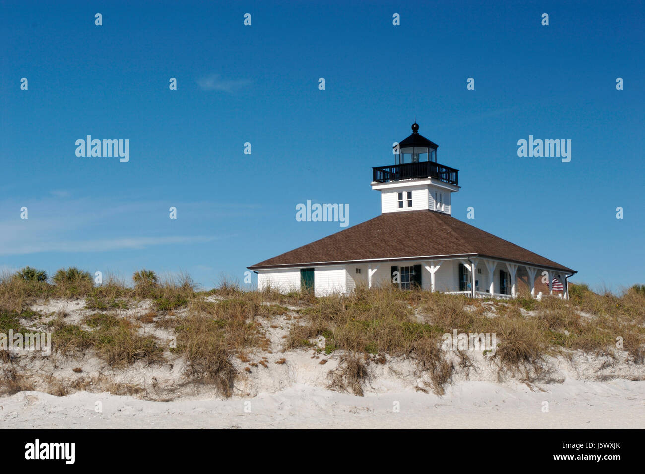 lighthouse on sanibel iceland Stock Photo