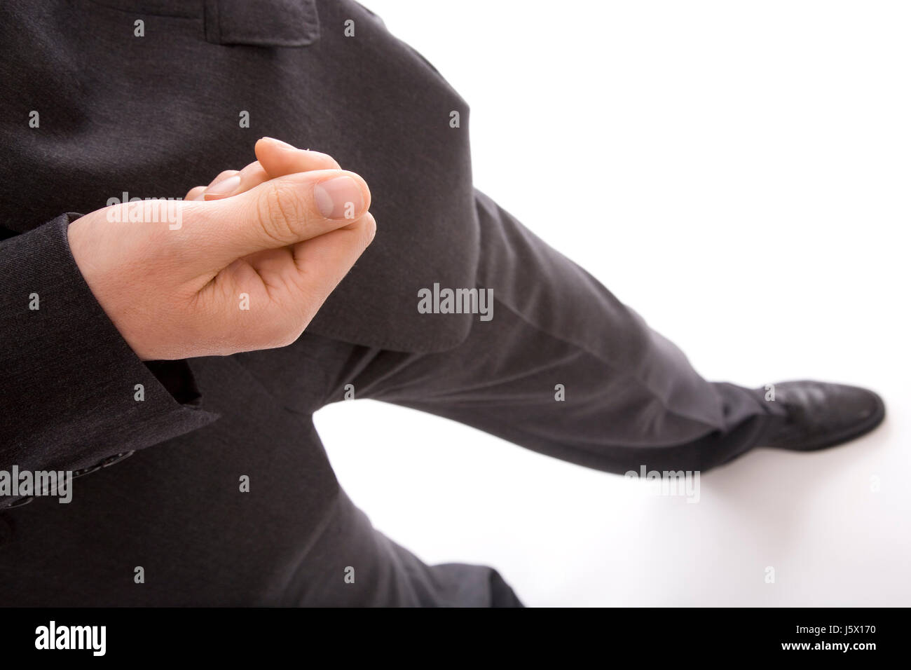 finger shape money signs Stock Photo