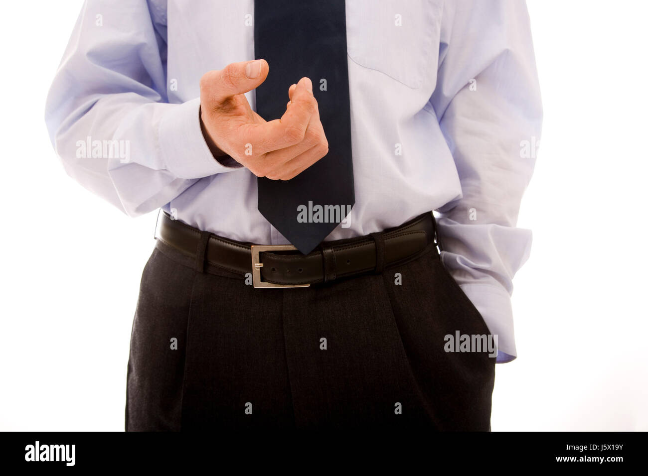 hand in pocket Stock Photo