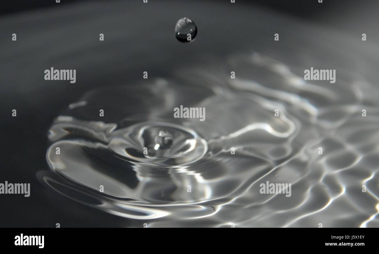 Clear Water Droplet Stock Photo