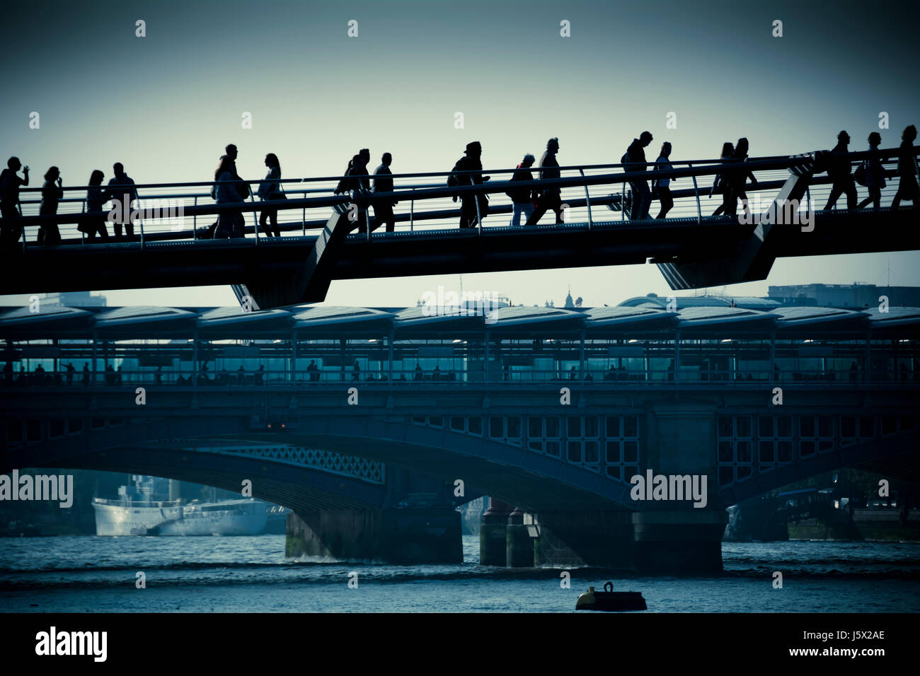 London commuters Stock Photo