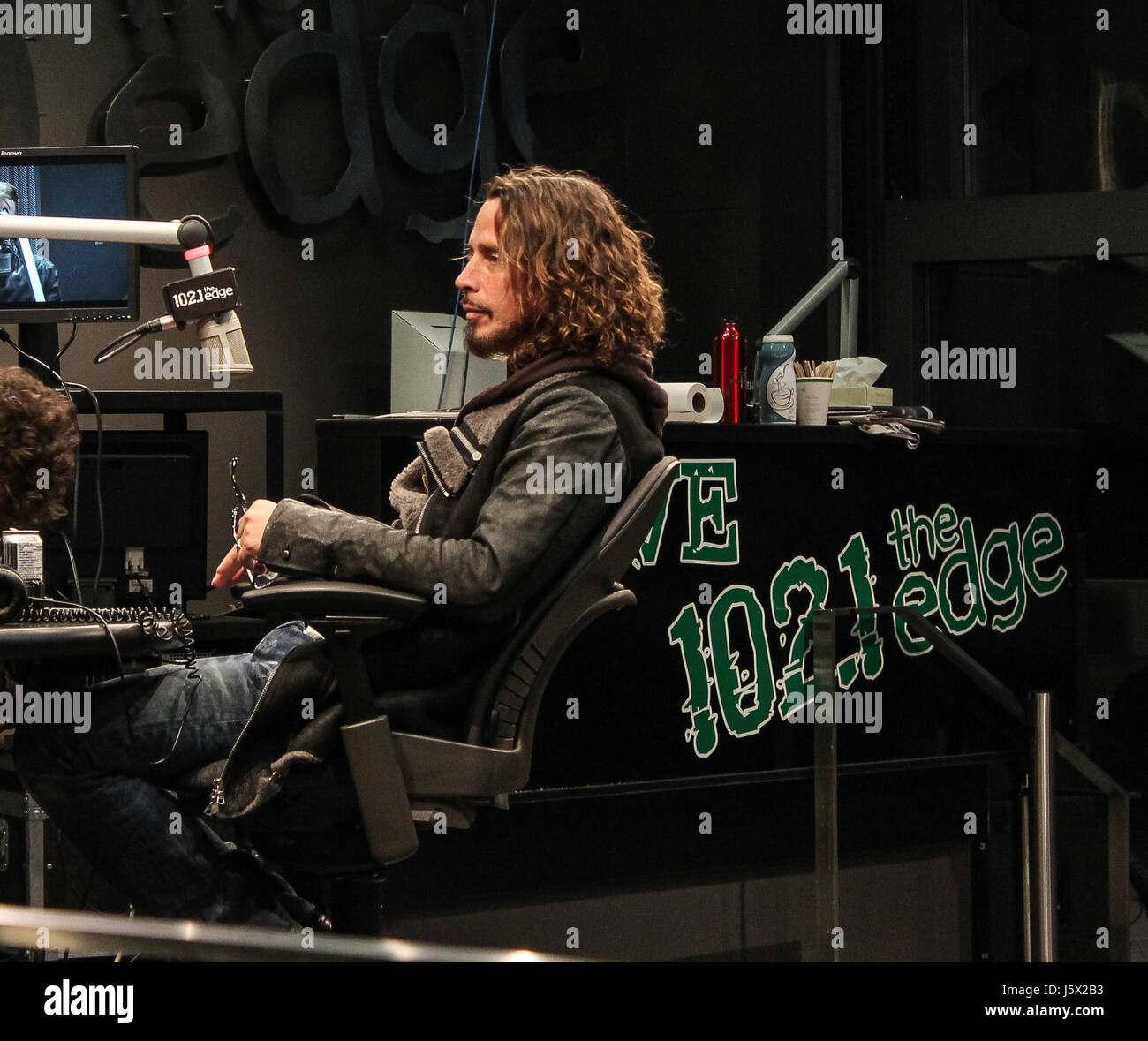 Chris Cornell and Soundgarden do a radio interview at 102.1 The Edge Stock  Photo - Alamy