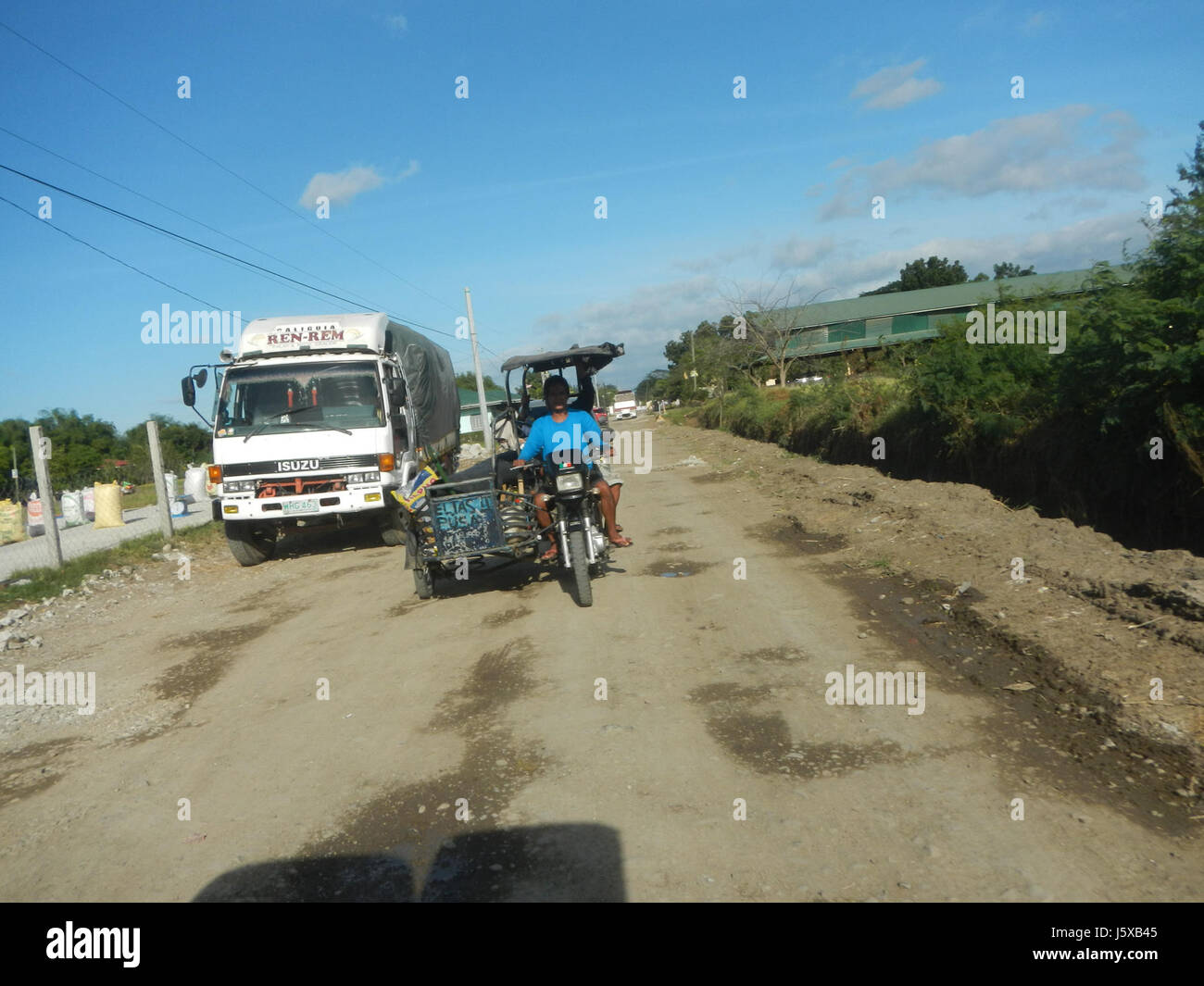 04429 Paddy fields Salapungan Roads Magumbali Candaba Pampanga  08 Stock Photo