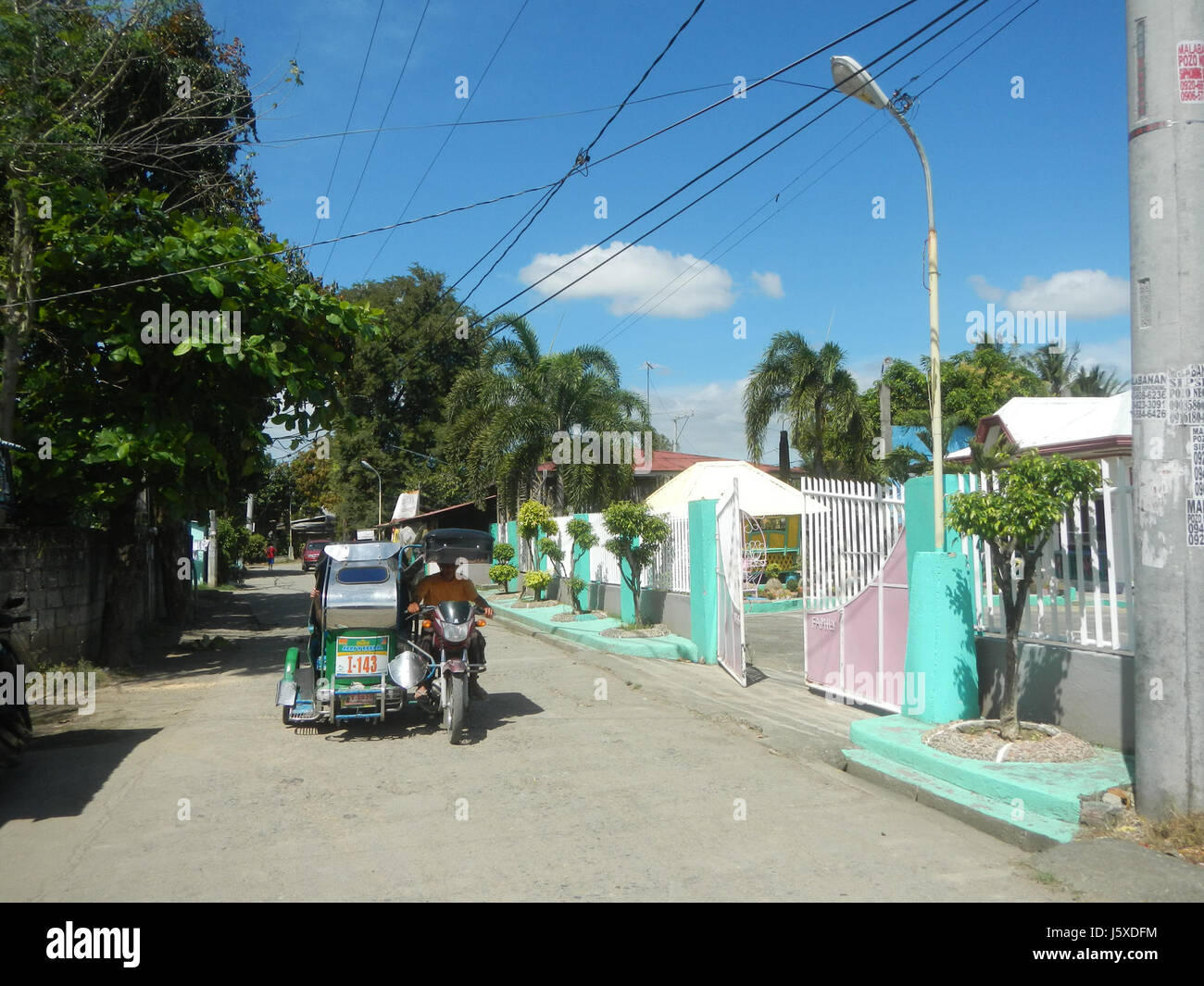 04420 Bonga Menor Malamig Bustos Bulacan Municipal Road  05 Stock Photo