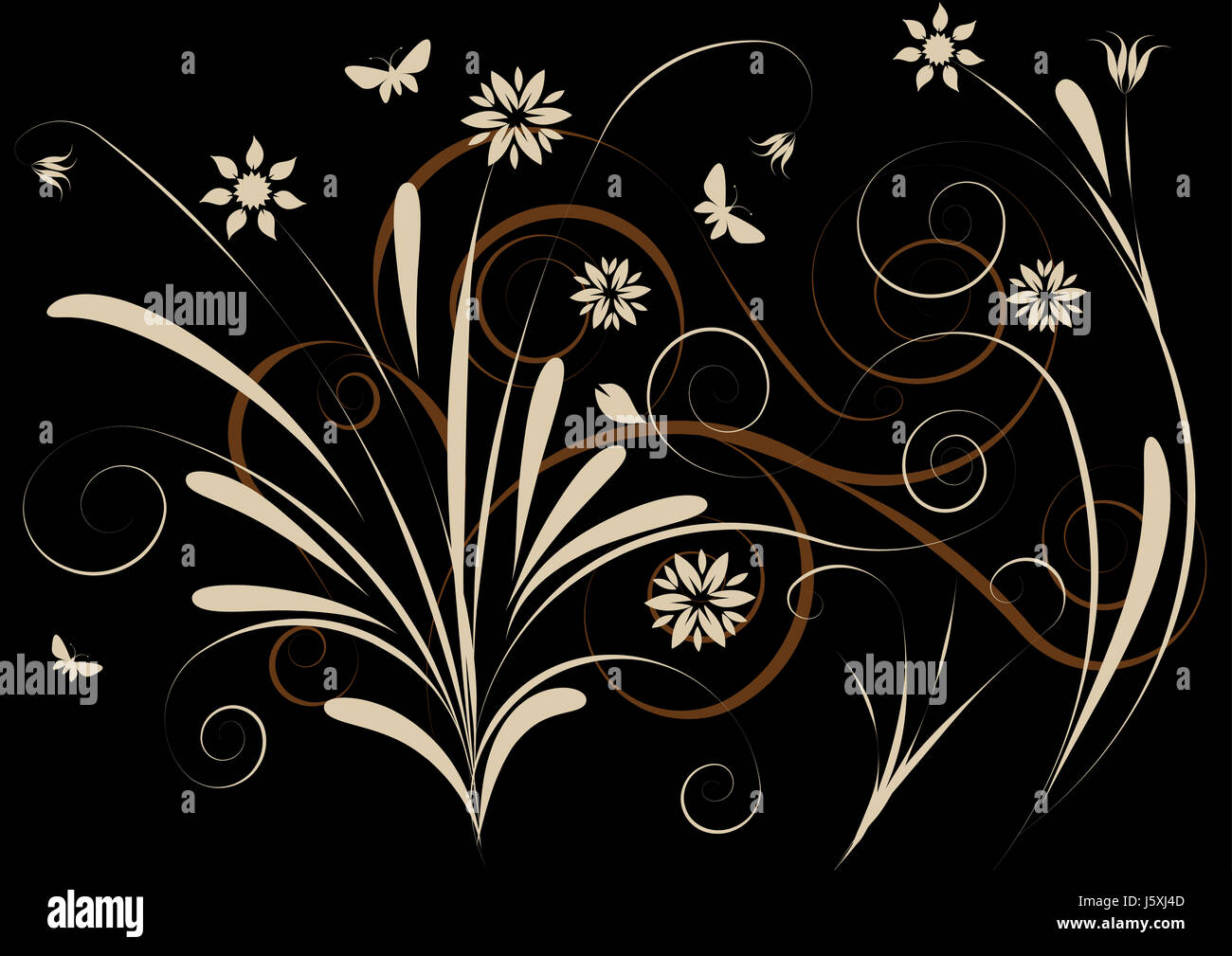 floral illustration Stock Photo