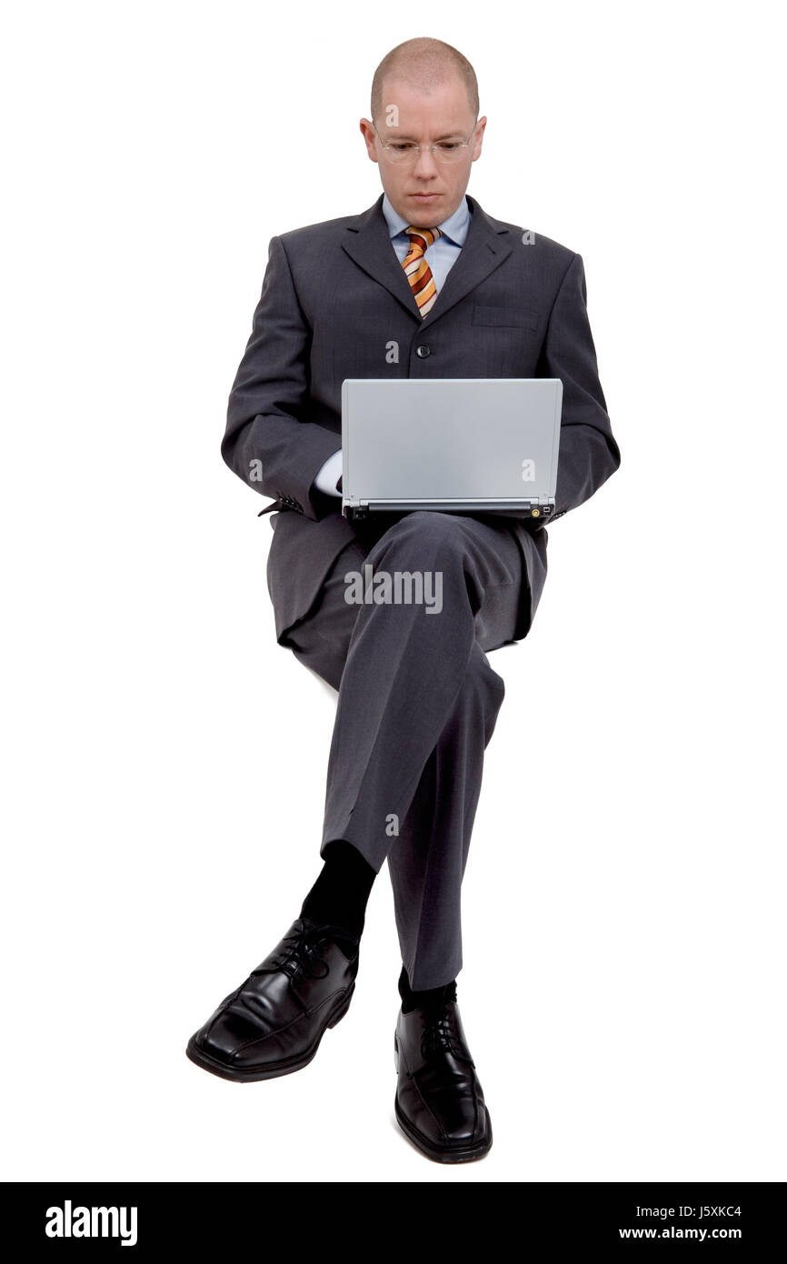 sitting businessman Stock Photo