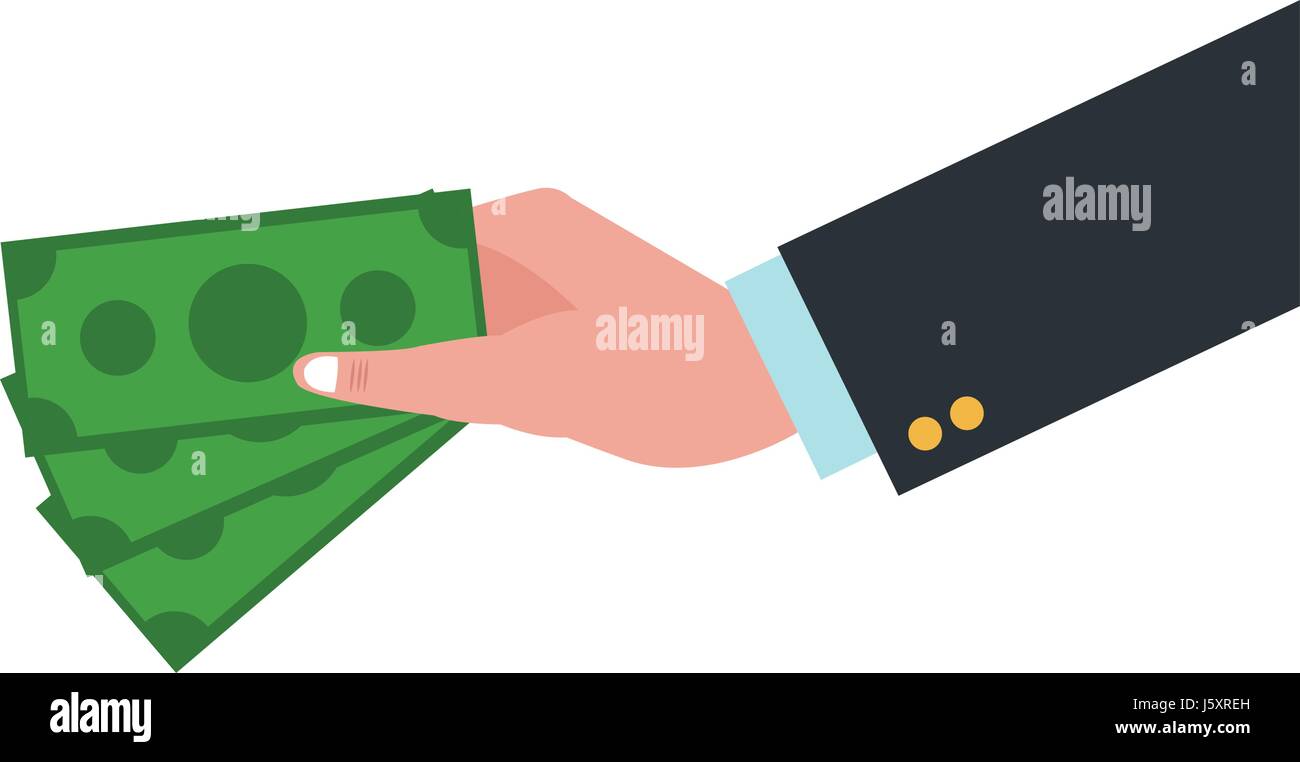 hand holding dollar bill cash money Stock Vector Image & Art - Alamy