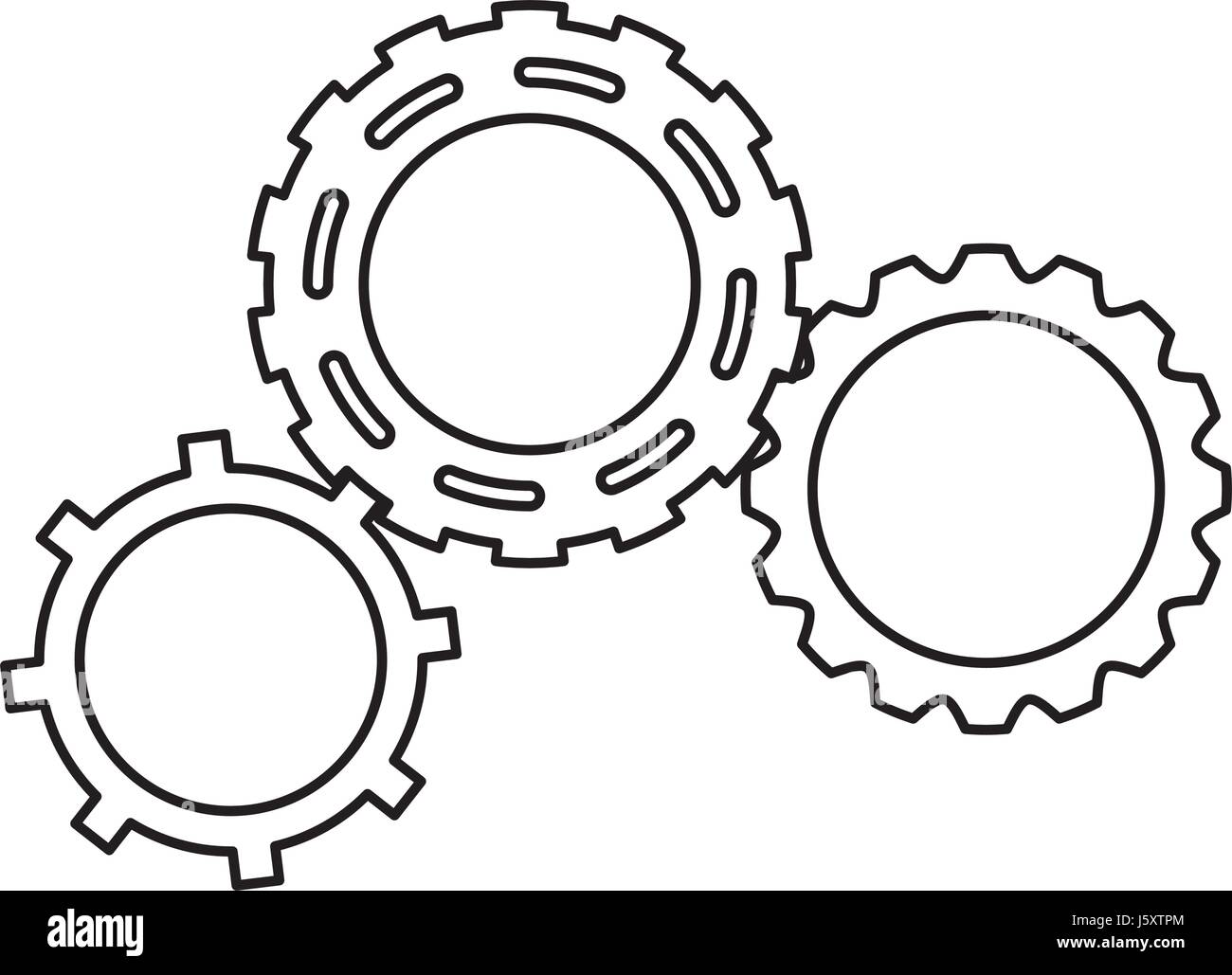 Mechanical Engineering Gears Vector