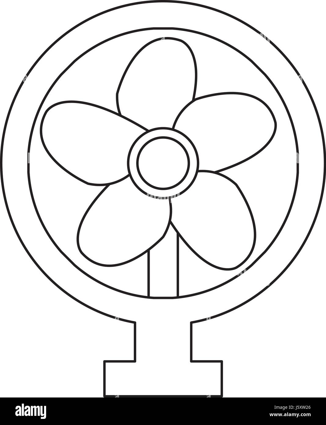 electric fan coloring page