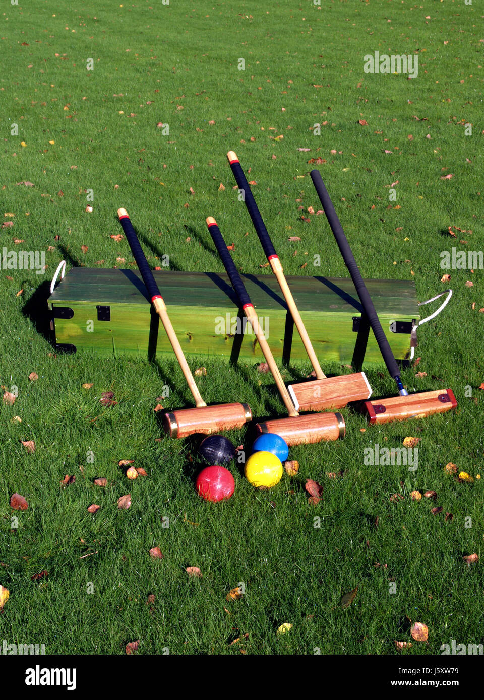 sport sports game tournament play playing plays played garden games mallet Stock Photo Alamy