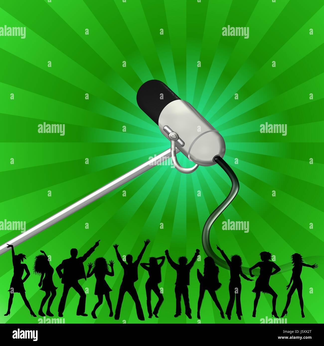 disco party celebration microphone dancing dance bung disco ...