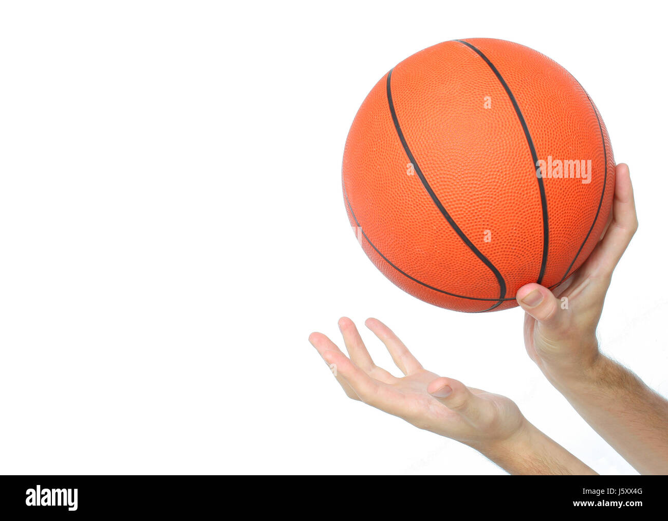 hand hands sport sports ball basketball player catching humans human beings Stock Photo