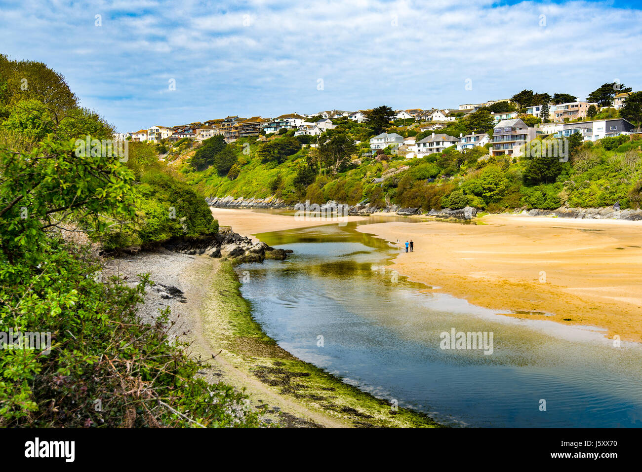 The Gannel at Newquay, Cornwall, UK. Stock Photo