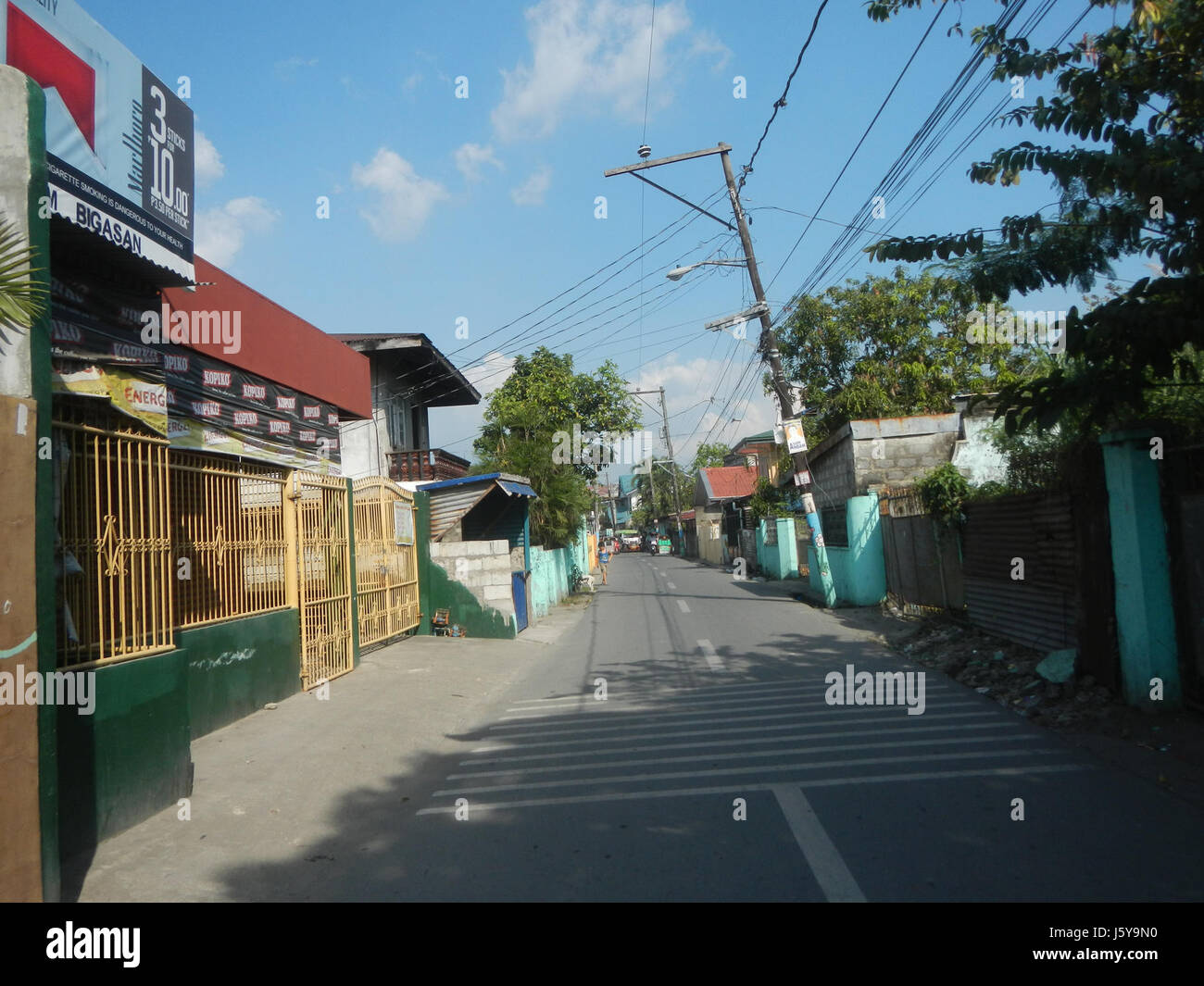 This title refers to a location in Malolos City, Bulacan, Philippines. It points to a specific site or street identified by the name 'Look 1st,' which is likely a reference to a landmark or place within the city, important for local navigation or urban identification. Stock Photo