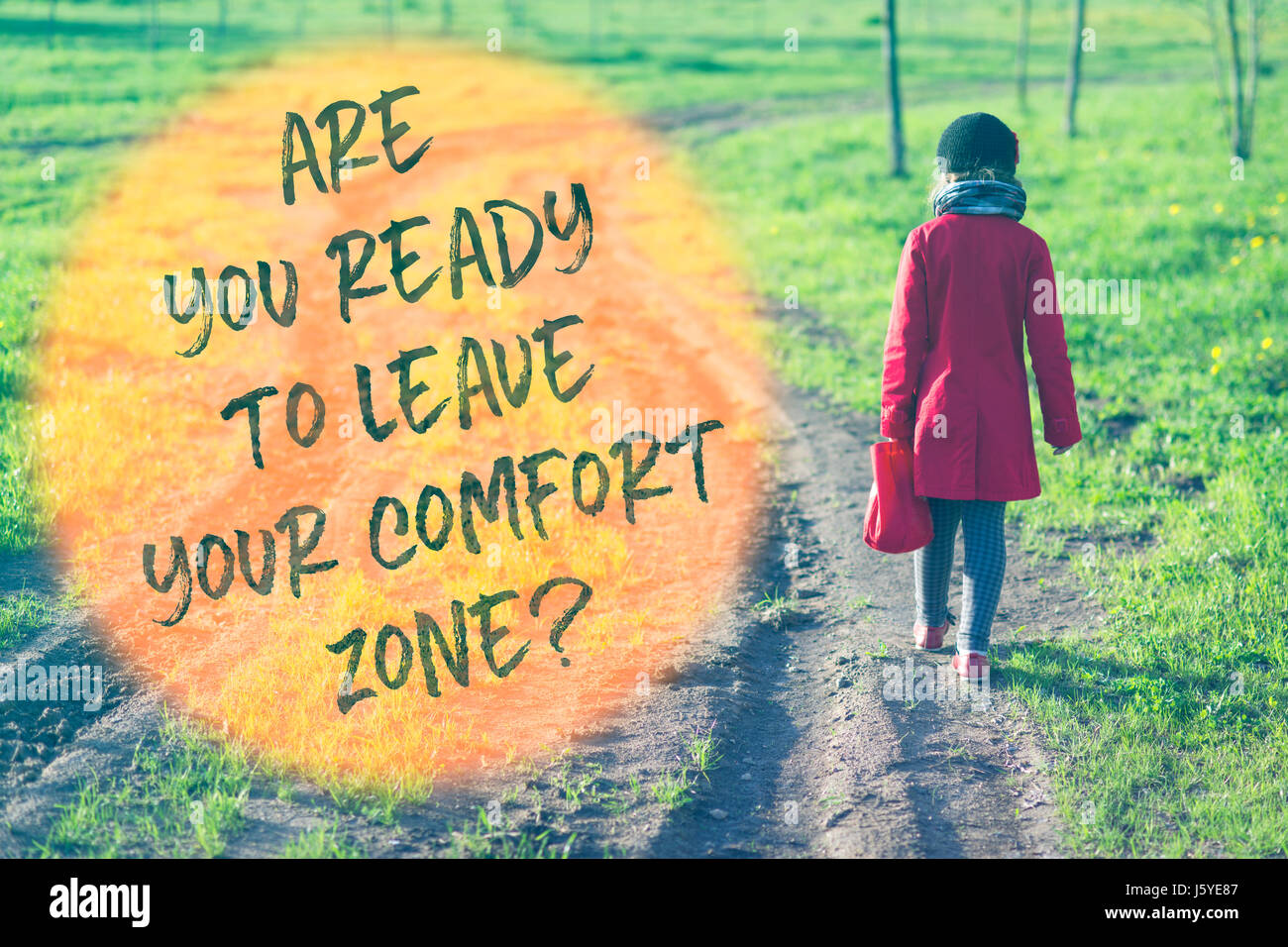 Printed Slogan About Comfort Zone Leaving Printed On Image With