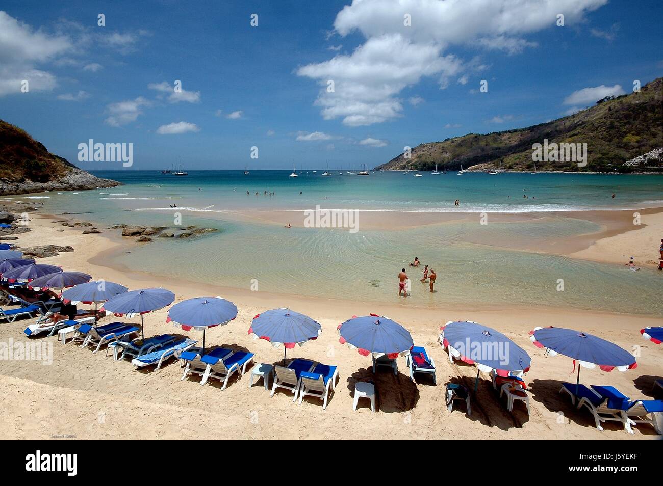 beach seaside the beach seashore bay sandy beach nayharn-beach nay-harn Stock Photo