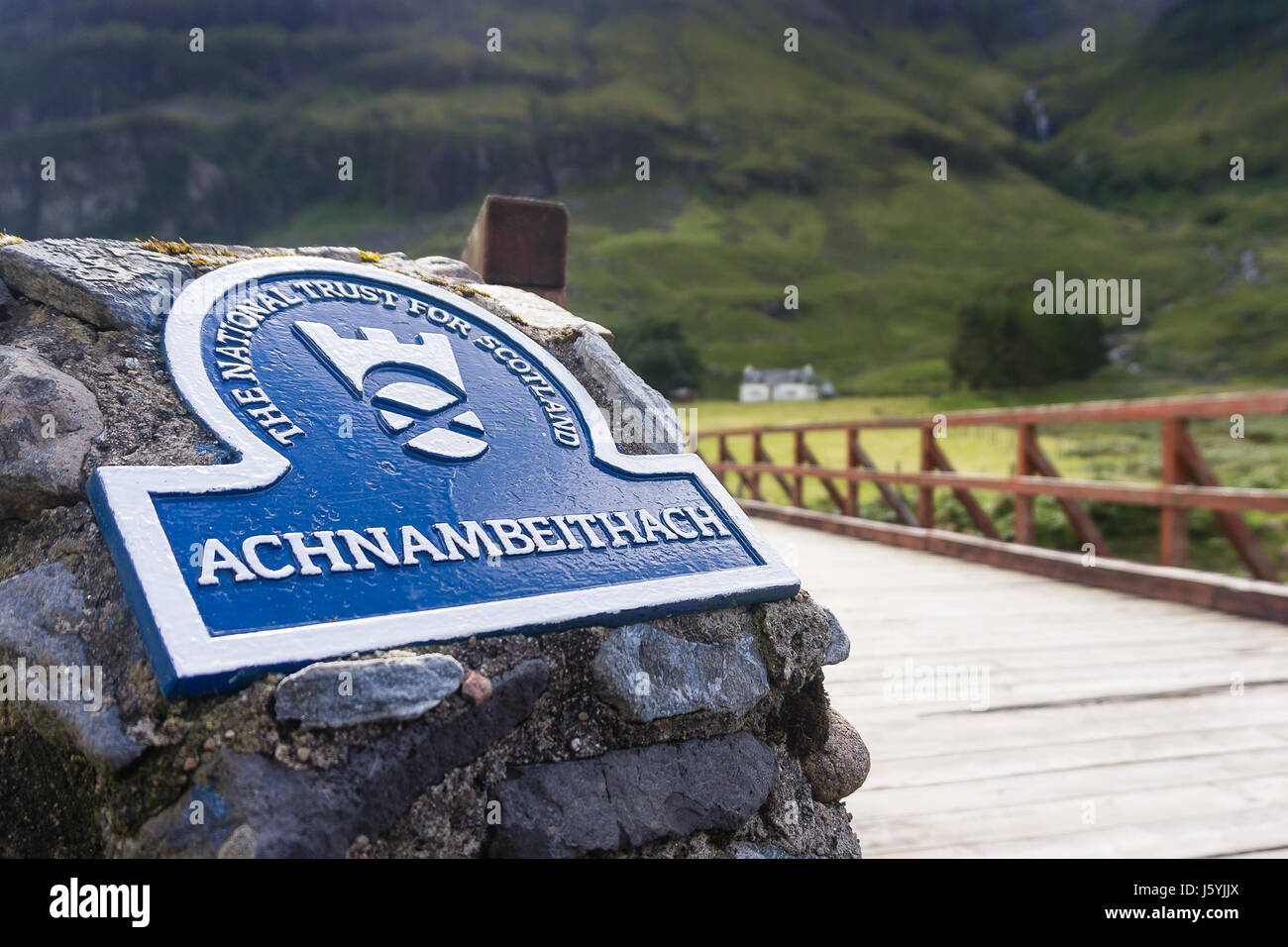 Achnambeithach, Glencoe, Scotland Stock Photo