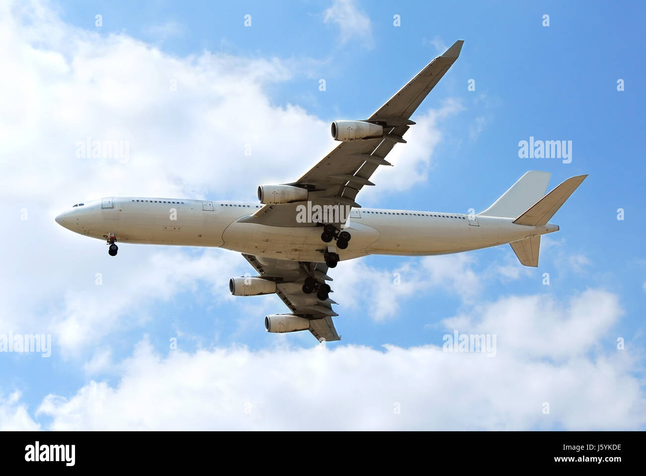big large enormous extreme powerful imposing immense relevant flight aircraft Stock Photo