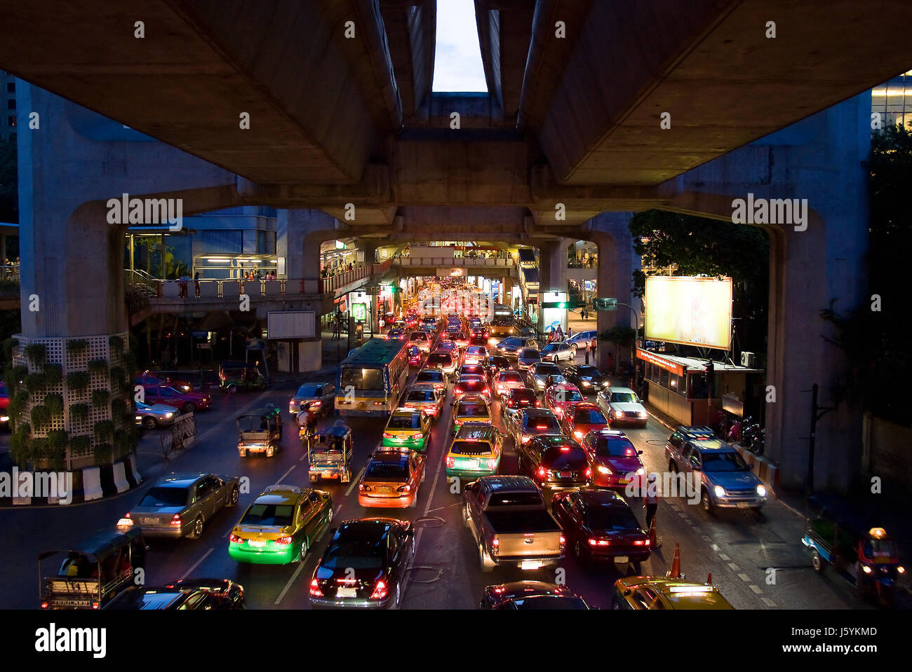 traffic in bangkok Stock Photo