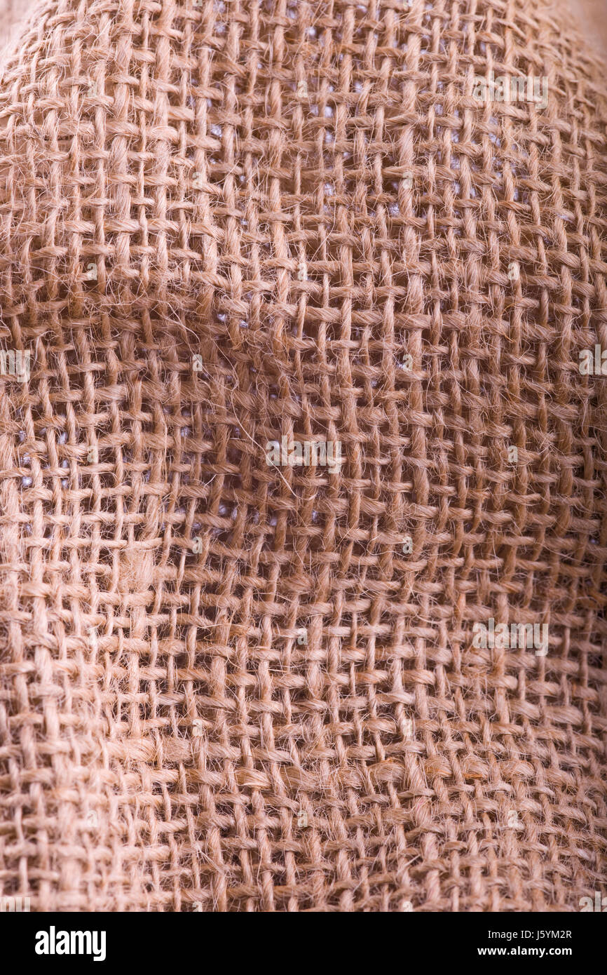 jute linen sackcloth backdrop background object macro close-up macro admission Stock Photo