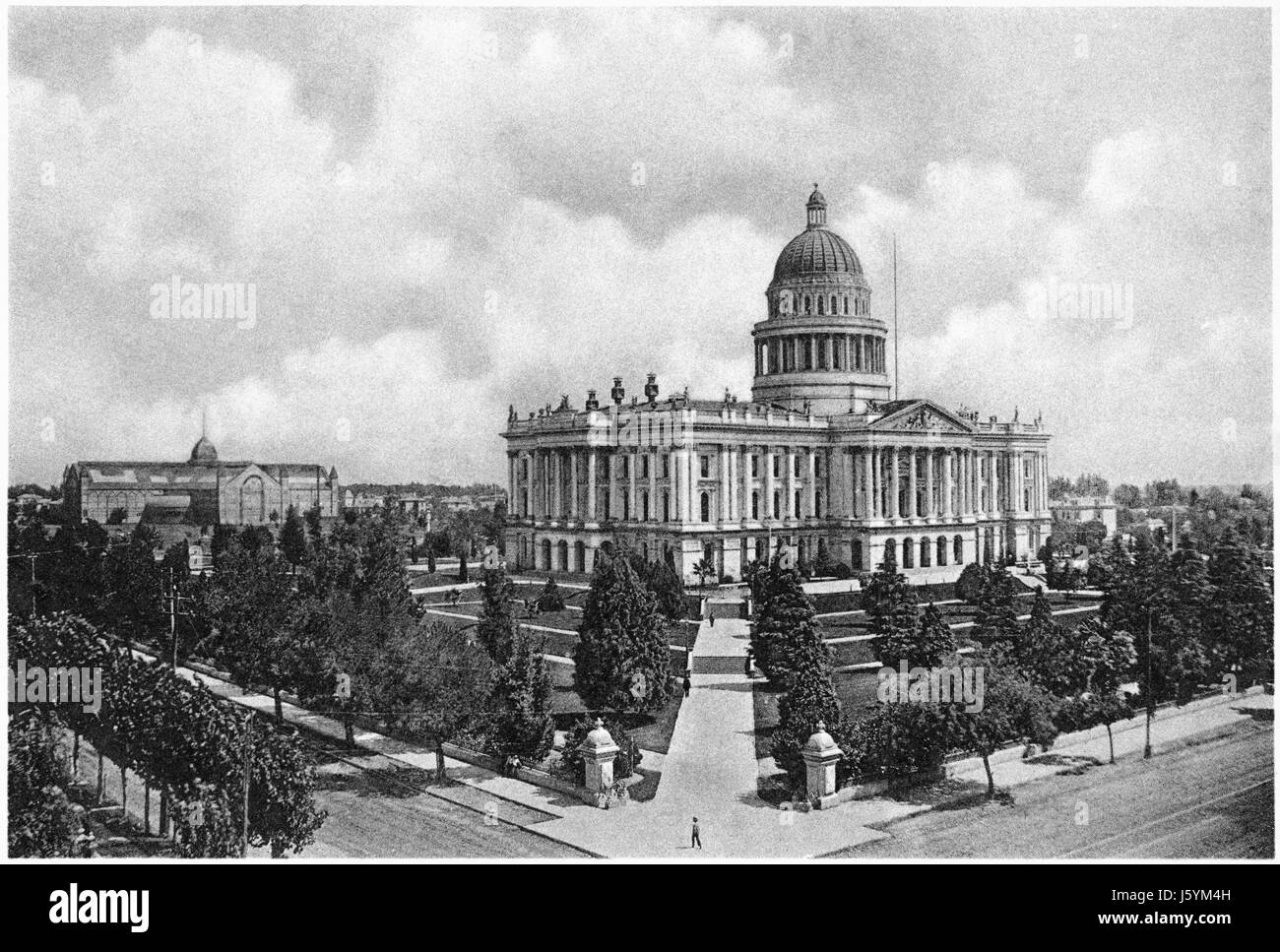 State Capitol Building, Sacramento, California, USA, Photogravure, Denison News Co., 1903 Stock Photo